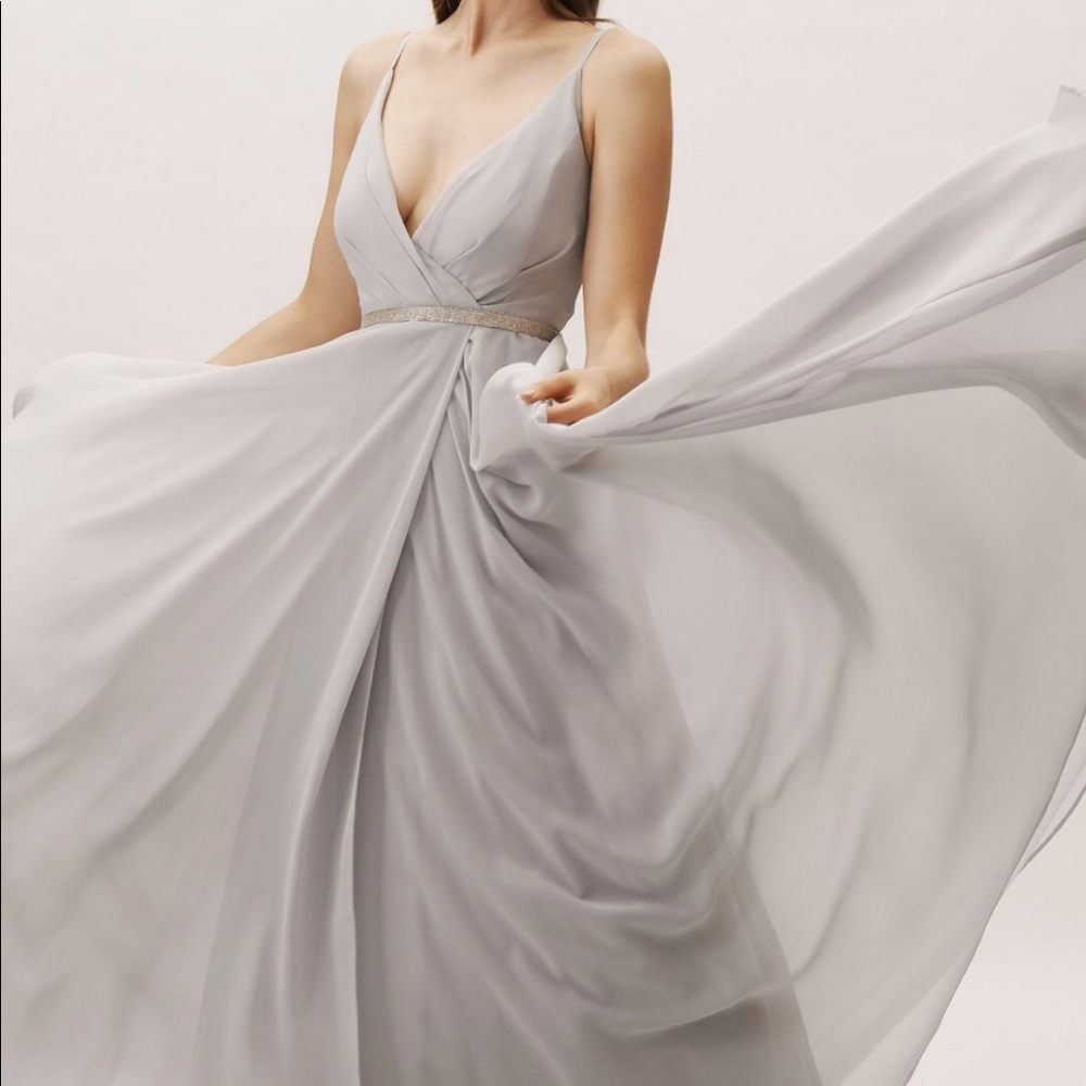 BHLDN Gray Bridesmaids Dress